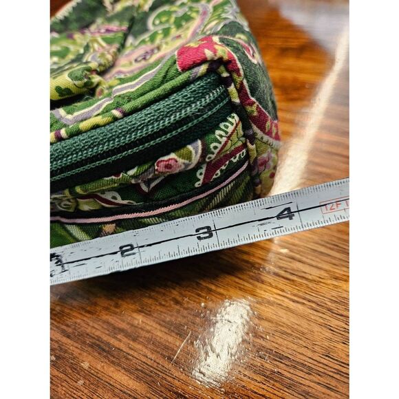 Vera Bradley Green Paisley Cosemetic Travel Bag - Picture 7 of 8